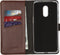 Selencia Hoesje Geschikt voor OnePlus 7 Hoesje Met Pasjeshouder - Selencia Echt Lederen Bookcase - Bruin