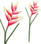 PTMD Garden Bloem Heliconia Kunstbloem - 36 x 18 x 86 cm - Roze