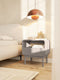 Selsey Oro - Nachtkastje - Ruime lade en open niche - Donkerbeige