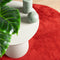 vidaXL - Vloerkleed - OVIEDO - laagpolig - Ø - 280 - cm - rood