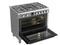 Etna FG190RVS - Gas/Electric Fornuis - 3-rings Wokbrander - Roestvrijstaal