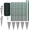 vidaXL - Euro - hek - 25x0,8 - m - staal - groen