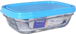 Rechthoekige lunchbox met deksel Duralex Freshbox Blauw 400 ml