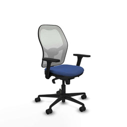 Piqueras y Crespo 3D036N0 - Bureaustoel - Verstelbare hoogte met armleuning - Marineblauw