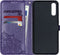 Hoesje Met Pasjeshouder Geschikt voor Samsung Galaxy A50 / A30s - Mandala Bookcase - Paars