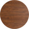 vidaXL - Tafelblad - rond - Ø80x1,5 - cm - bewerkt - massief - eikenhout - donkerbruin