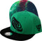 Capiche® Snapback Pet Heren – Green Galaxy – Groen & Zwart – Verstelbaar met Druksluiting – Sportcap – Baseball Cap – Mannen Cap – Binnenkant bedekt met Galaxy