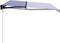 vidaXL - Luifel - handmatig - uittrekbaar - 400x300 - cm - blauw - en - wit