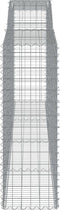 vidaXL - Schanskorven - 3 - st - gewelfd - 400x50x140/160 - cm - ijzer
