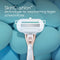 Gillette Venus Deluxe Smooth Sensitive - Scheermes met 9 Navulmesjes - 5 Mesjes - Wit