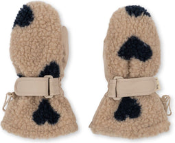 Konges Sløjd Jody Teddy wanten - Coeur eclipse - Want - Kinderwanten - Maat 2-4 jaar