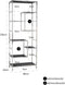 Richmond Interiors Wandkast Blackbone silver 7-planken (Black rustic)