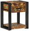 vidaXL - Nachtkasten - 2 - stuks - 40x35x50 - cm - Massief - Gerecycled - Hout