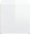 vidaXL - Opbergbox - met - lade - 40,5x40x40 - cm - bewerkt - hout - hoogglans - wit