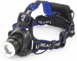 Esperanza EOT005 zaklantaarn Lantaarn aan hoofdband Zwart, Blauw LED