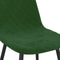 vidaXL - Eetkamerstoelen - 2 - st - fluweel - donkergroen
