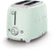 SMEG TSF01PGEU - Broodrooster - 6 bruining-niveaus 4 standen - Watergroen