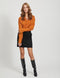 VILA RW SKIRT - Rok - Imitatie suède met steekzakken - Maat 40