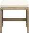 vidaXL - Tuinkrukken - 4 - st - met - kussens - poly - rattan - beige
