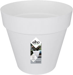 Elho Loft Urban Rond 30 - Bloempot met waterreservoir - Ø 28.5 x H 26.0 cm - Wit
