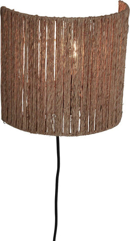 GOOD&MOJO Wandlamp Iguazu - Jute - 25x25x22cm - Binnen