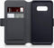 Qubits - lederen slim folio wallet hoes - Geschikt voor Samsung Galaxy S10e - Grijs