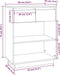 vidaXL - Wandkast - 60x34x75 - cm - massief - grenenhout