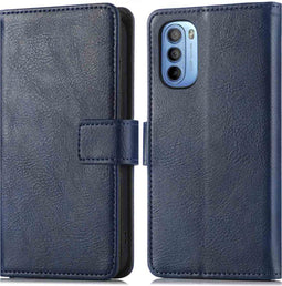 iMoshion Hoesje Geschikt voor Motorola Moto G14 Hoesje Met Pasjeshouder - iMoshion Luxe Bookcase - Donkerblauw