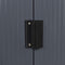 Juskys Metalen tuinhuis M - 213 × 130 × 173 cm - Dubbele schuifdeur - Antraciet