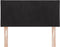 vidaXL - Hoofdbord - met - Diamantpatroon - in - het - Zwart, - 90 - cm, - Van - Velvet