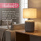 Pauleen LED Tafellamp Pure Shine - E14 - Max. 20W - Boho-design - Lichtgrijs/Grijs/Wit