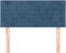 vidaXL - Hoofdbord - 90x5x78/88 - cm - fluweel - donkerblauw