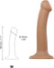 Strap-On-Me - Semi-Realistische Dual Density Buigzame Dildo Caramel M