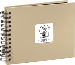 Hama Spiraalalbum "Fine Art", 24 x 17 cm, 50 zwarte pagina's, taupe