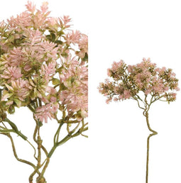 PTMD Vetplant Kunsttak - 18 x 21 x 43 cm - Roze