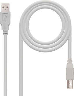 USB 2.0 Cable NANOCABLE Beige