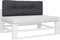 vidaXL - Palletkussen - 120x40x12 - cm - stof - antracietkleurig