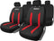 Set hoezen voor zittingen Sparco Sabbia Zwart/Rood