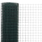 vidaXL Draadgaas vierkant 10x1.5 m staal met PVC coating groen