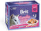 Brit Family Plate - Natvoer - Volwassen Kat - Filets in Gelei - 12X85GR - Multipack - 1ST
