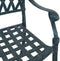 vidaXL - Tuinstoelen - 2 - stuks - Groen - Gietijzer