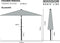 Madison - Parasol Tenerife Round Ecru - 300cm - Beige
