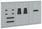 vidaXL - Pegboards - 3 - stuks - met - 15 - accessoires - Grijs - 50x80 - cm - Staal