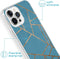 iMoshion Hoesje Geschikt voor iPhone 13 Pro Hoesje Siliconen - iMoshion Design hoesje - Blauw / Meerkleurig / Goud / Blue Graphic