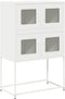 vidaXL - Hoge - kast - 68x39x107 - cm - staal - wit