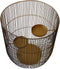 PTMD Caged Rond Windlicht - 35 x 35 x 40 cm - zwart
