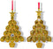 Kurt s adler - 6 inch Leopard Tree Ornament X 2. 5x5x10 cm kersto...