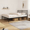 vidaXL - Bedframe - met - hoofdbord - metaal - zwart - 160x200 - cm