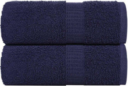 vidaXL - Gastendoekjes - 2 - st - 30x50 - cm - 360 - g/m² - 100% - katoen - marineblauw