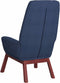 vidaXL Relaxstoel stof blauw